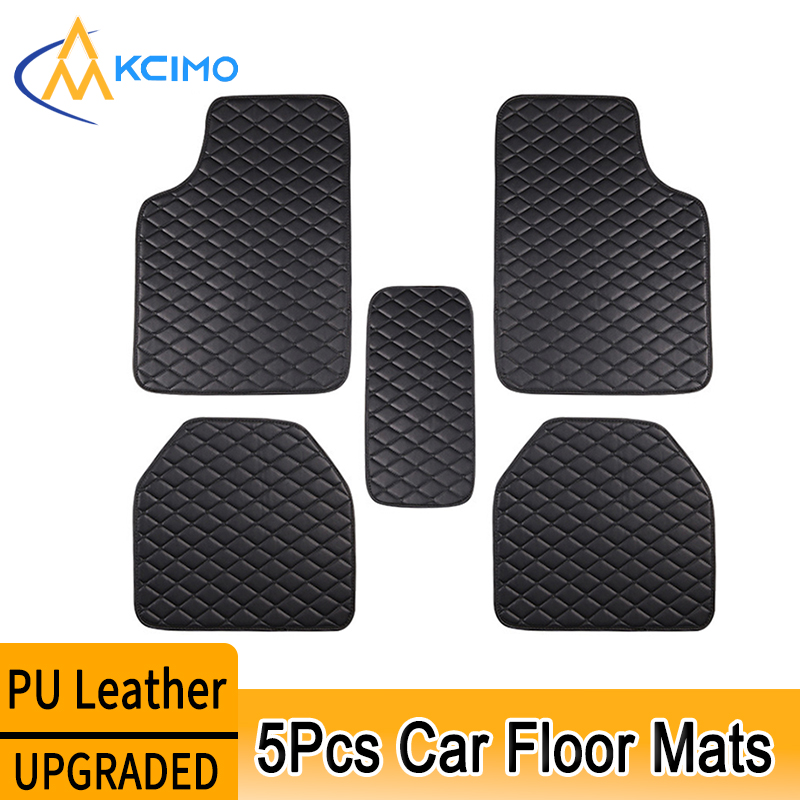 Kcimo 5종 자동차 바닥 매트 PU 가죽 방수 자동 - Car Floor Mats Universal Waterproof Leather 리뷰 및 가격