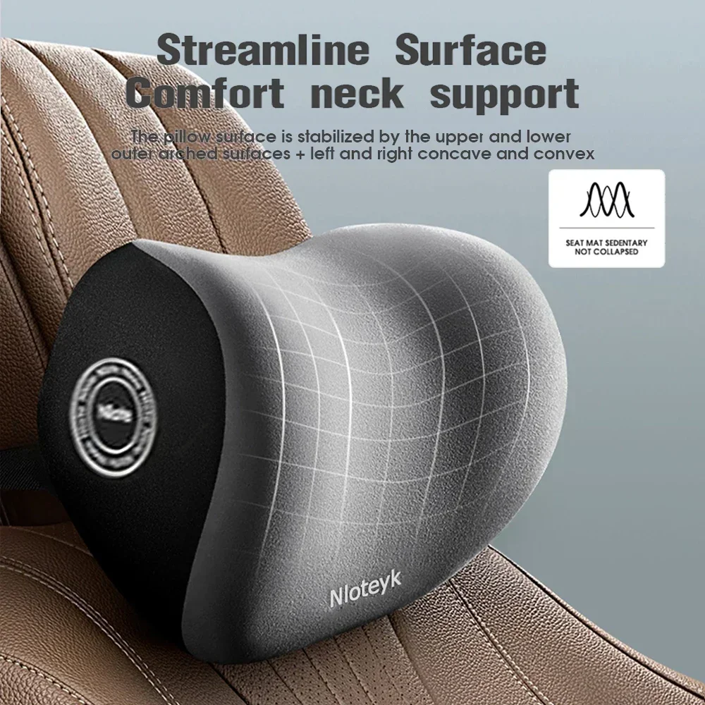 차량용 메모리폼 목베개 & 허리받침 세트, 통기성 헤드 - Memory Foam Car Neck Pillow Lumbar Support 리뷰 및 가격