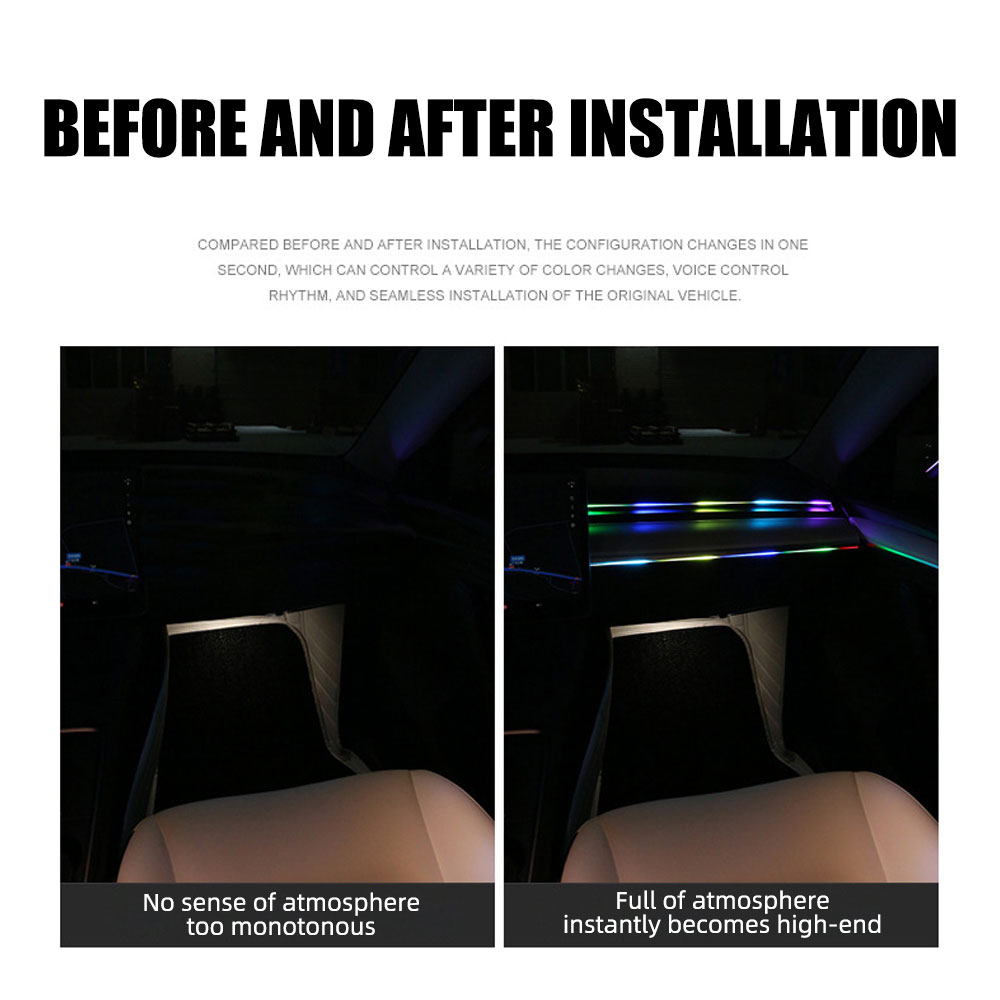 자동차 LED 주변 조명, RGB 심포니 자동차 인테리 - Led Ambient Interior Car Lights App Control 리뷰 및 가격