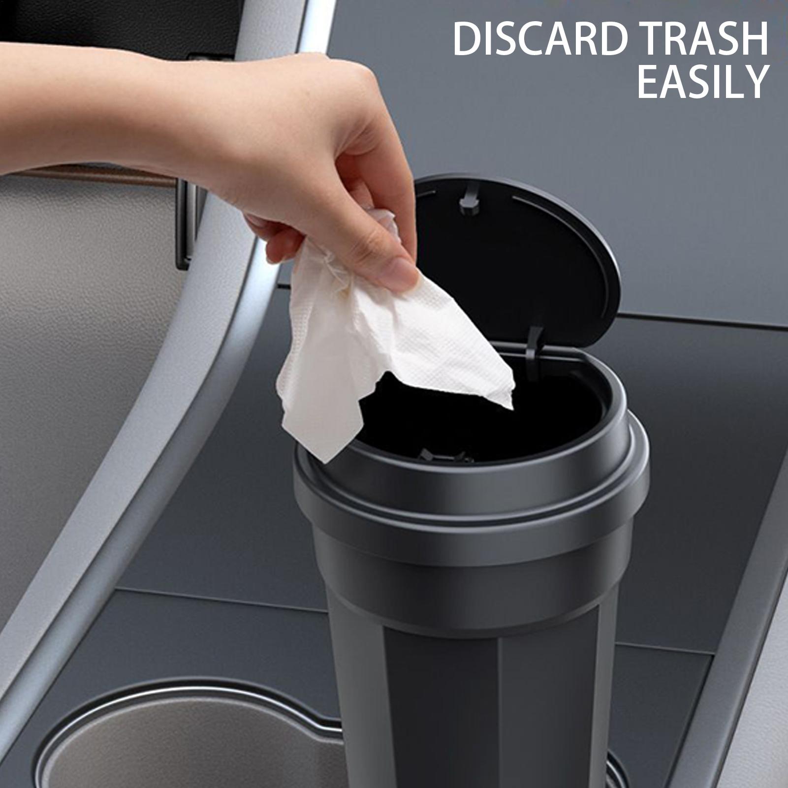 자동차 쓰레기통 컵 홀더 다용도 방수 자동차 쓰레기통  - Waterproof Car Trash Can With Lid 리뷰 및 가격