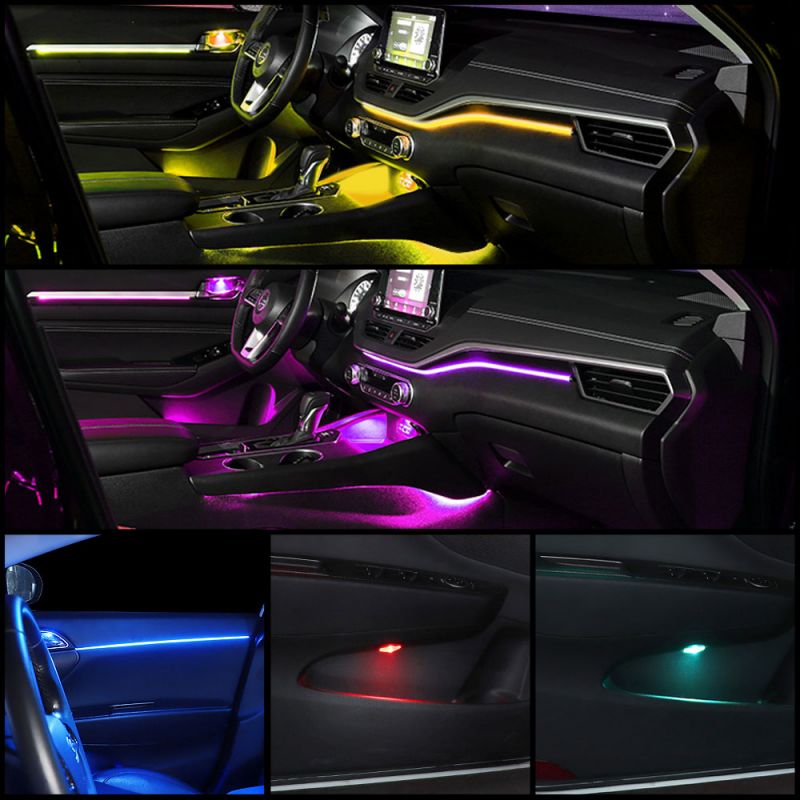 LED 자동차 실내 무드등 64 RGB 심포니 아크릴  - Led Ambient Interior Car Lights App Control 리뷰 및 가격