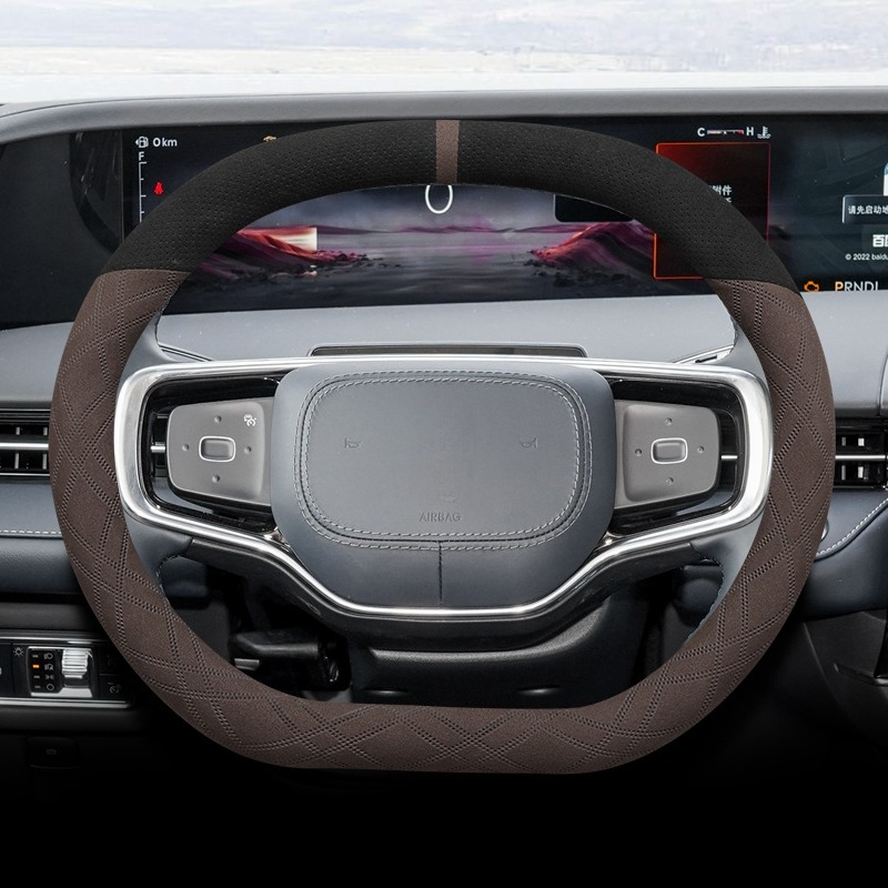 링컨 노틸러스 2021-2025 나파 가죽 스티어링 휠 - Car Steering Wheel Cover Anti Slip Breathable 리뷰 및 가격