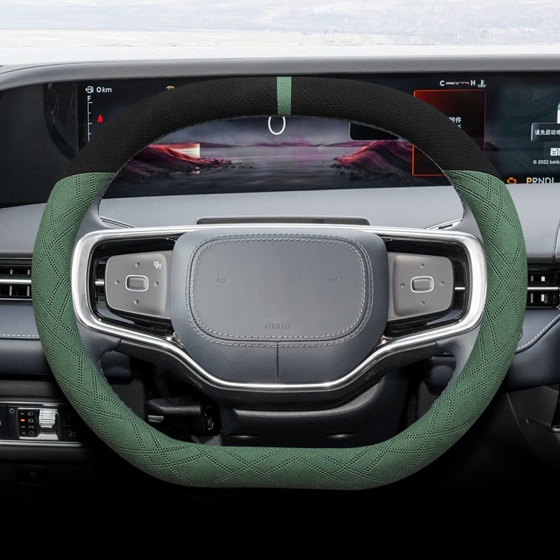링컨 노틸러스 2021-2025 나파 가죽 스티어링 휠 - Car Steering Wheel Cover Anti Slip Breathable 리뷰 및 가격