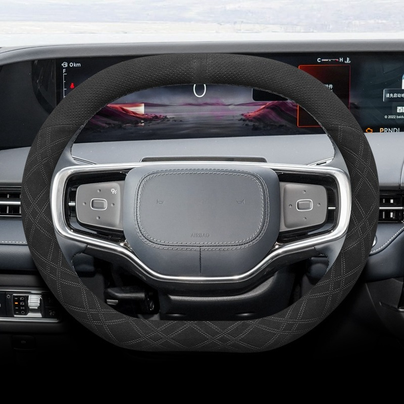 링컨 노틸러스 2021-2025 나파 가죽 스티어링 휠 - Car Steering Wheel Cover Anti Slip Breathable 리뷰 및 가격
