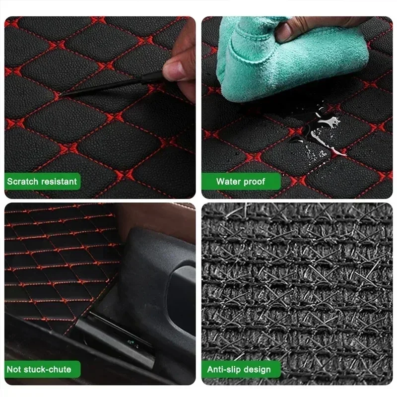 자동차 바닥 매트 4개 세트, 범용 PU 가죽 방수 자 - Car Floor Mats Universal Waterproof Leather 리뷰 및 가격