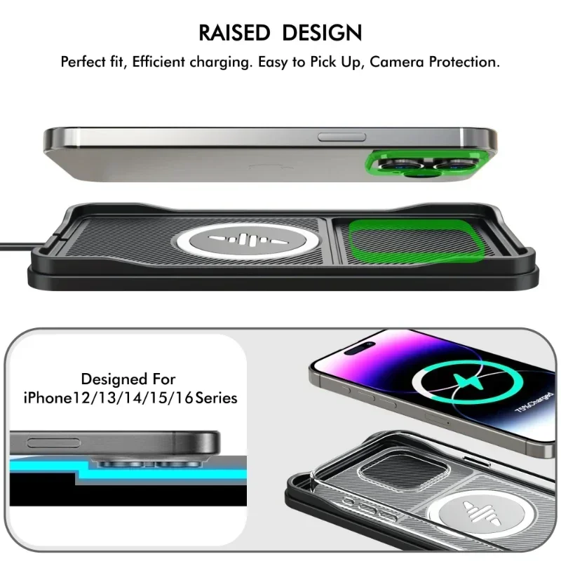 차량용 무선 충전기 패드 베이스 USB 케이블, 아이폰 - Wireless Car Charger Mount Fast Charging 리뷰 및 가격
