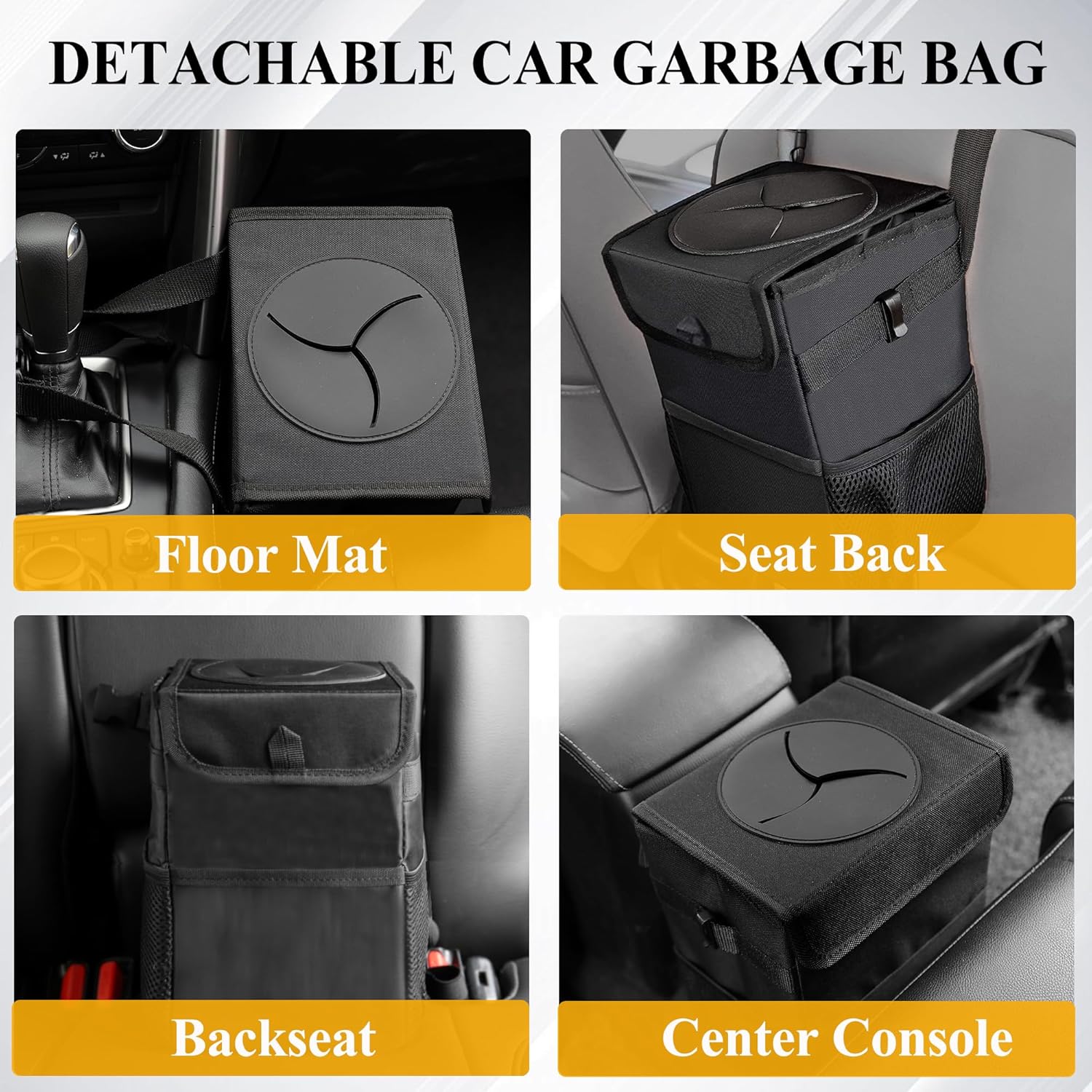 뚜껑 및 방수 보관 가방이 포함된 3-in-1 자동차  - Waterproof Car Trash Can With Lid 리뷰 및 가격