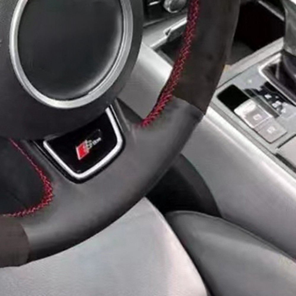 미끄럼 방지 스웨이드 가죽 브레이드 자동차 핸들 커버, - Car Steering Wheel Cover Anti Slip Breathable 리뷰 및 가격