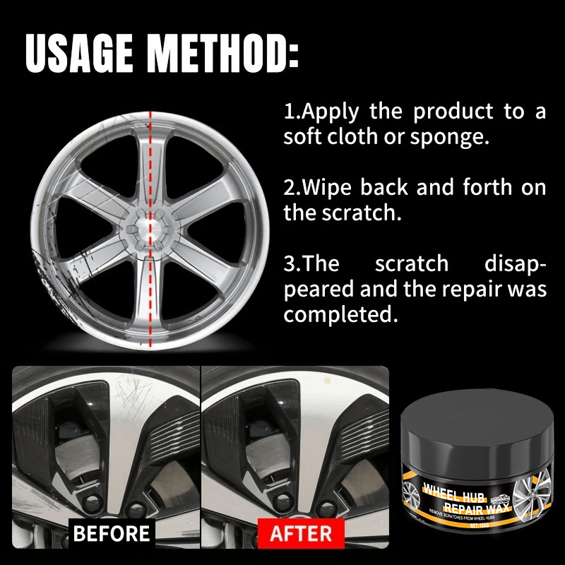 1 조각 100g 범용 휠 허브 수리 키트, 자동차 휠 - Car Scratch Repair Polishing Wax Paste 리뷰 및 가격