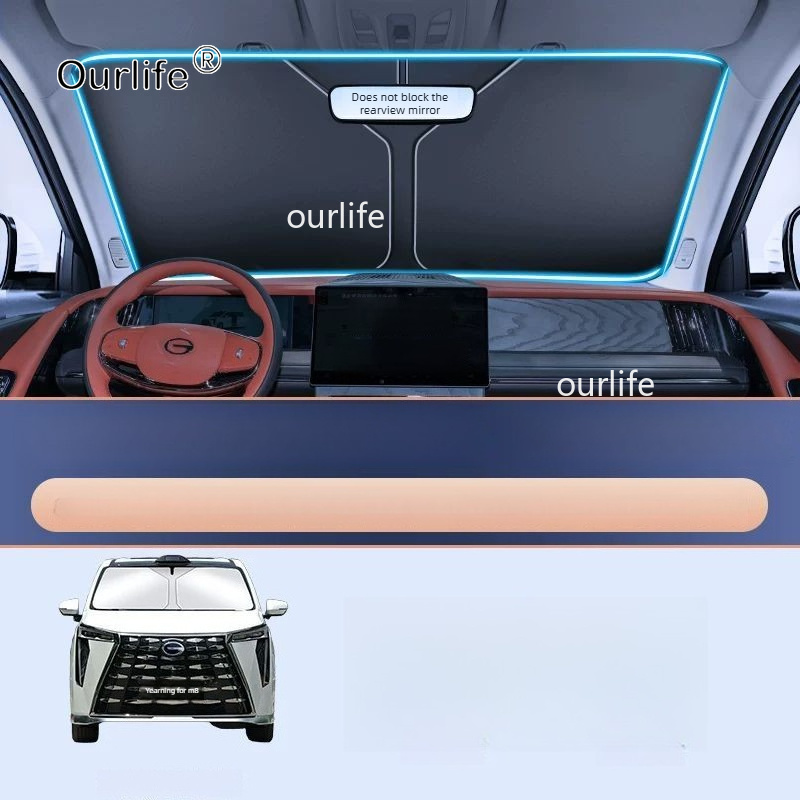 GAC 트럼프치 M8 2026 2025 차량용 앞유리  - Car Sunshade Windshield Umbrella Foldable 리뷰 및 가격