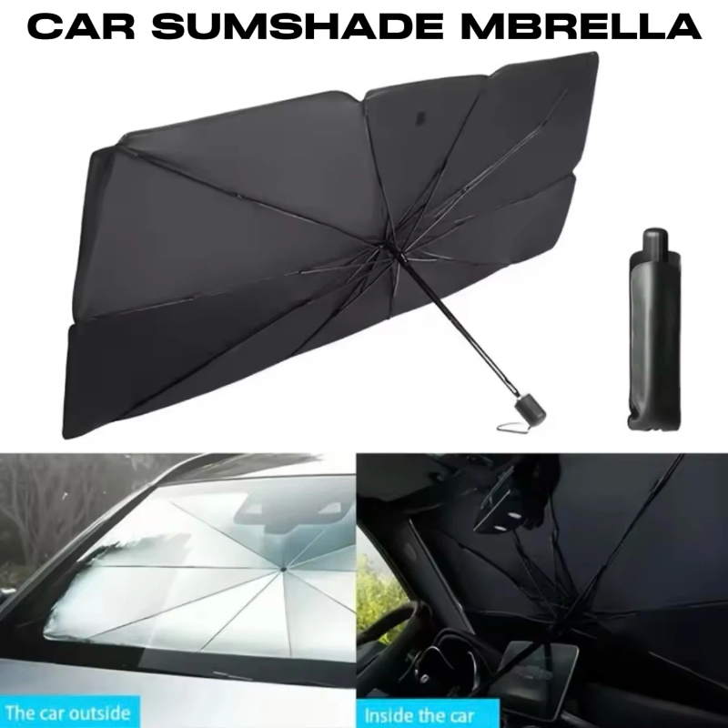 접이식 자동차 앞유리 차양 우산, 실버 접착제 UV 차 - Car Sunshade Windshield Umbrella Foldable 리뷰 및 가격