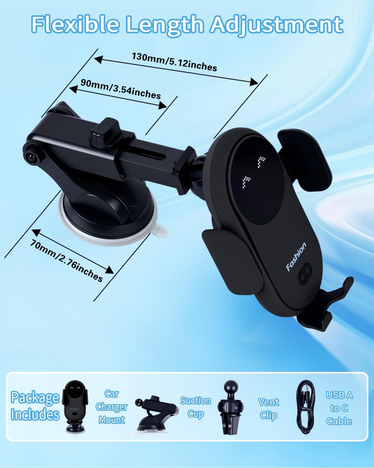 무선 차량용 충전기 스탠드, 적외선 자동 클램프 기능으 - Wireless Car Charger Mount Fast Charging 리뷰 및 가격