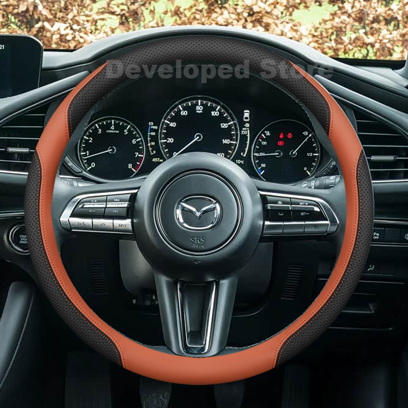 마쓰다 3 악셀라 BP 마쓰다 3 스카이액티브 X AW - Car Steering Wheel Cover Anti Slip Breathable 리뷰 및 가격