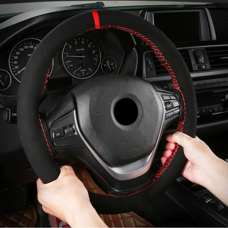 유니버설 38cm 자동차 핸들 커버 부드럽고 편안한 내 - Car Steering Wheel Cover Anti Slip Breathable 리뷰 및 가격