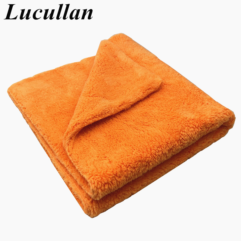 Lucullan 40x40cm 오렌지 슈퍼 두꺼운 플러 - Microfiber Car Drying Towel Super Absorbent 리뷰 및 가격